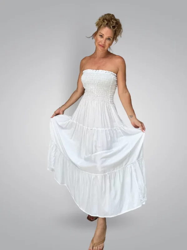 amelia maxi dress white s m l 995k