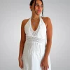 lisa lace halter dress white s m l 695k
