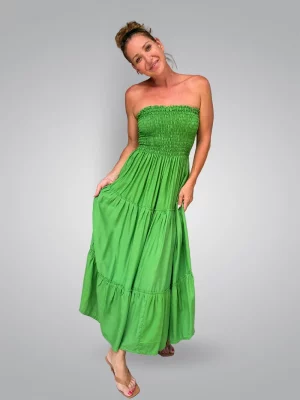amelia maxi dress sassy green s m l 995k